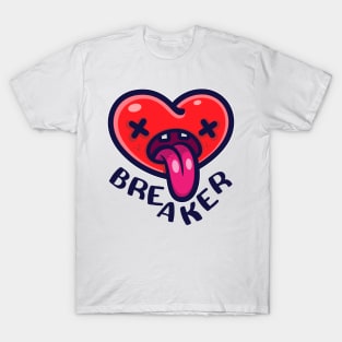 Cute Heart Breaker Funny Valentines Shirt Boys Girls T-Shirt